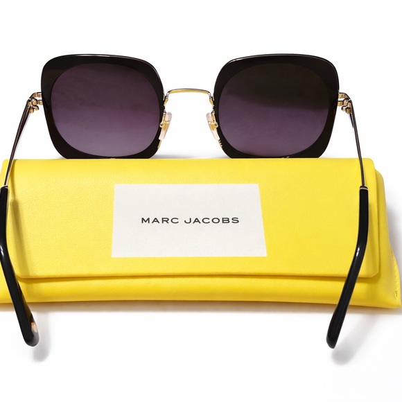 Marc Jacobs Black and Gold Sunglasses - Picture 2 of 3
